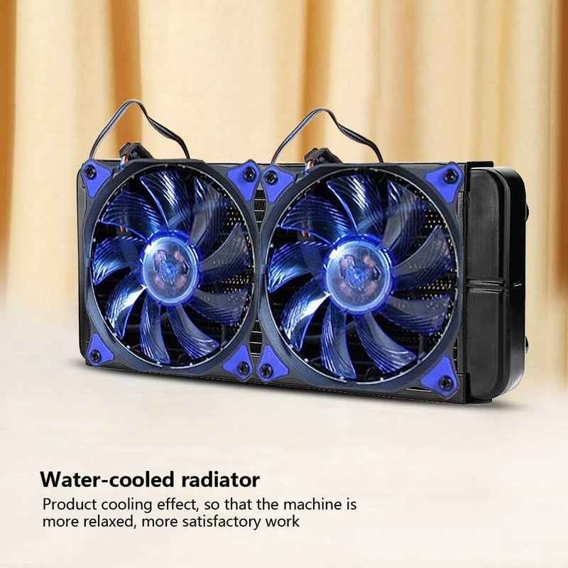 ZERONE 18 Pipe Aluminum PC Water Cooling Radiator 240mm for CPU LED Heatsink (Supports 2 x 120mm Fans) - Image 5
